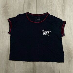 Large “Free State” Navy Tee